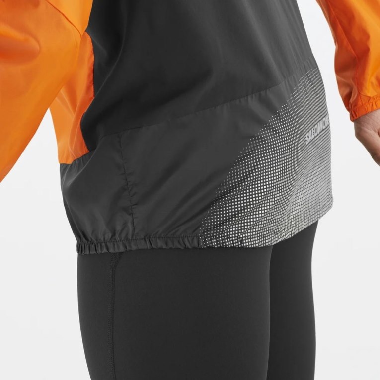 Orange Salomon Bonatti Cross Men's Windbreaker | IE HI9184